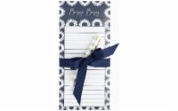 Lady Jayne Magnetic List Pad W/Pen Indigo Circles