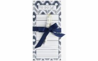 Lady Jayne Magnetic List Pad W/Pen Indigo Diamonds