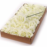 Artificial 8 x 3  Cream White Rose Pick (50)