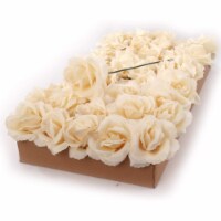 Artificial 8 x 3  Ivory Rose Pick (50)