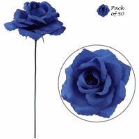 Artificial 8 x 3  Royal Blue Rose Pick (50)