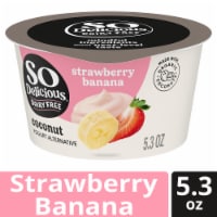 So Delicious Dairy Free Strawberry Banana Coconut Milk Yogurt Cup Perspective: Main