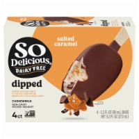 SO Delicious® Dipped Dairy Free Salted Caramel with Cashewmilk Base Frozen Dessert Bars