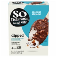 SO Delicious Dipped Dairy Free Coconut Almond with Coconut Milk Base Frozen Dessert Bars