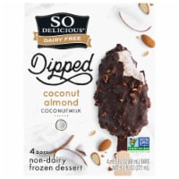 SO Delicious Dairy Free Dipped Coconut Almond Coconutmilk Frozen Dessert Bars