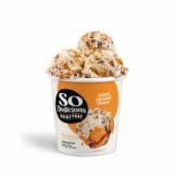SO Delicious Dairy Free Salted Caramel Cluster with Cashew Milk Base Frozen Dessert Pint