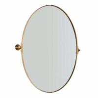 ANDY STAR 20 x 30 Inch Rectangular Tilting Modern Vanity Mirror, Brushed Gold
