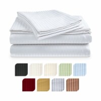 4 Piece Set: Ultra Soft 1800 Series Bamboo-Blend Bedsheets in 9 Colors Silver Queen