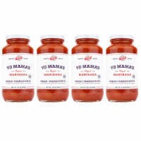 Yo Mama’s Foods Keto Spicy Marinara Sauce | (4) 25 Ounce Jars | All-Natural, Gluten Free