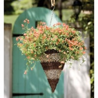 Gardman 12 In. Seagrass & Natural Grass Brown & Tan Hanging Plant Basket R375