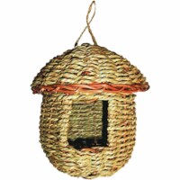 Gardman 8 In. H. x 6 In. Dia. Natural Rope Acorn Bird House BAO5203