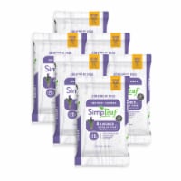 SIMPLEAF FLUSHABLE WIPES LAVENDER (25 Counts) 6PK