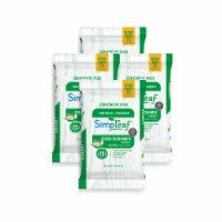 SIMPLEAF FLUSHABLE WIPES CUCUMBER (25 Counts) 4PK