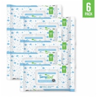 Simpleaf For Babies Wipes (60 Count) 6PK