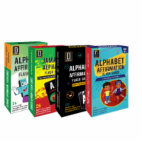 Darlyng & Co Modern Alphabet Affirmation ABC Flash Cards for Boys and Girls 4 Deck Special