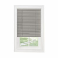 48 x 64 in. GII Morningstar Cordless Light Filtering Vinyl Mini Blinds with 1 in. Slats, Grey