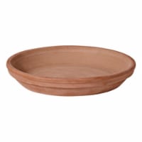 8731CPZ Terra Cotta Saucer Chocolate - 12.2 in. dia. x 1.6 in. - pack of 8