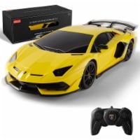1-24 Scale Remote Control Lamborgini Aventador SVJ Electric Sport Racing Hobby Toy Car, Yello
