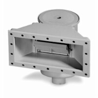 Complete Wide Mouth Thru-Wall Skim, Gray