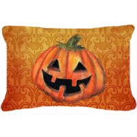 October Pumpkin Halloween Indoor & Outdoor Fabric Decorative Pillow
