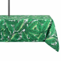 Banana Leaf Outdoor Tablecloth With Zipper 60X84 inch