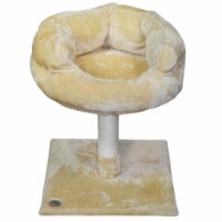 GoPetClub 24 in. Cat Tree Condo Scratcher Post Pet Bed Furniture