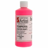 BesTemp - Tempera Paint - 16 oz. Bottle-Fluorescent Colors - Fluorescent Pink