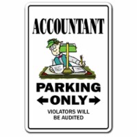 SignMission 5 x 7 in. Accountant Decal Parking Decals - Cpa Finance Tax Bookeeper