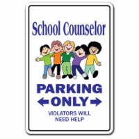 SignMission 5 x 7 in. School Counselor Decal - Guidance Counselors High Middle Retirement Col