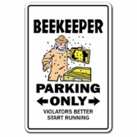 SignMission 6 x 9 in. Beekeeper Parking Decal - Bumble Honey Hive Bees Insects
