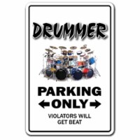 SignMission 6 x 9 in. Drummer Decal - Drum Set Instrument Music Sticks Cymbals Hi Hat