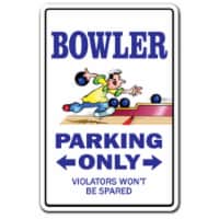 SignMission 8 x 12 in. Bowler Decal Parking Decals - Bowling Ball Shirt Bag Team Pin