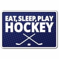 SignMission 8 x 12 in. Eat Sleep Play Hockey Decal - Team Player Sports Game Food Faithful