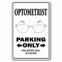 SignMission 8 x 12 in. Optometrist Decal - Parking Eye DR Glasses Doctor Contact Lens