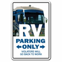 SignMission 8 x 12 in. RV Decal - Recreational Vehicle Motor Home Camper Travel Retirement Wi
