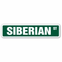 SignMission D-8-Z-Siberian 8 x 12 in. Novelty Sticker - Siberian Husky