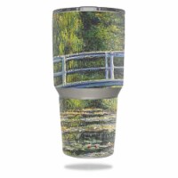 MightySkins YERAM30-White Water Lilies Skin for Yeti 30 oz Tumbler - White Water Lilies
