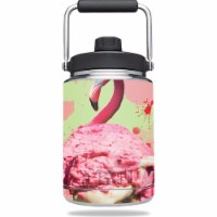 MightySkins YERAMJUG-Flamingo Ice Cream Skin for Yeti 0.5 gal Jug - Flamingo Ice Cream