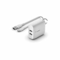 Belkin White Dual USB-A Wall Charger