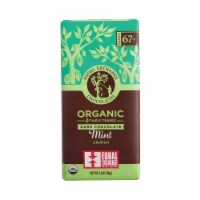Equal Exchange Organic 67% Cacao Mint Crunch Dark Chocolate Bar Perspective: Main