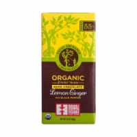 Equal Exchange Organic 55% Cacao Lemon Ginger with Black Pepper Dark Chocolate Bar