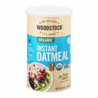 Woodstock Organic Instant Oatmeal - Case of 12 - 16 oz.