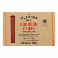 Olivina Men - Exfol Soap Bourbon Cedar - 1 Each - 6 oz.