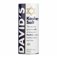 David's Kosher Salt - Case of 12 - 16 oz.