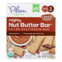 Plum Organics Plum Tots Bars Tots Snacks Almond Butter - Case of 8 - 5/.67 oz.