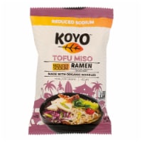 Koyo Tofu Miso Reduced Sodium Ramen - Case of 12 - 2.1 oz.