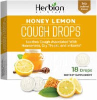 Herbion Naturals Cough Drops - All Natural - Honey Lemon - 18 Drops