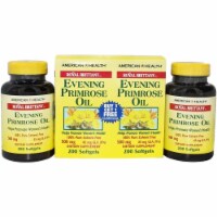 American Health - Royal Brittany Evening Primrose Oil - 500 mg - 2 Bottles of 200 Softgels