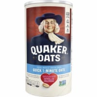 Quaker 100% Natural Whole Grain Oatmeal - Case of 12 - 18 oz.
