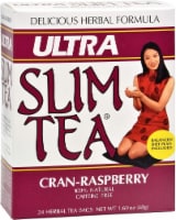 Hobe Labs Ultra Slim Tea Cran-Raspberry - 24 Tea Bags